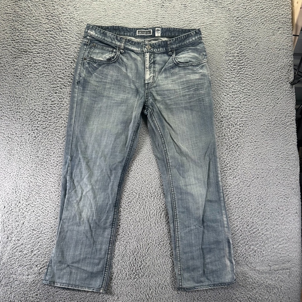 International Concepts Barcelona Jeans Mens 36x32 Blue Denim Straight Relaxed